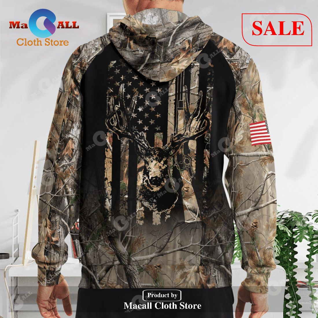 [SALE] Deer Hunting American Pride All-over Print Apparels LIMITED EDITION