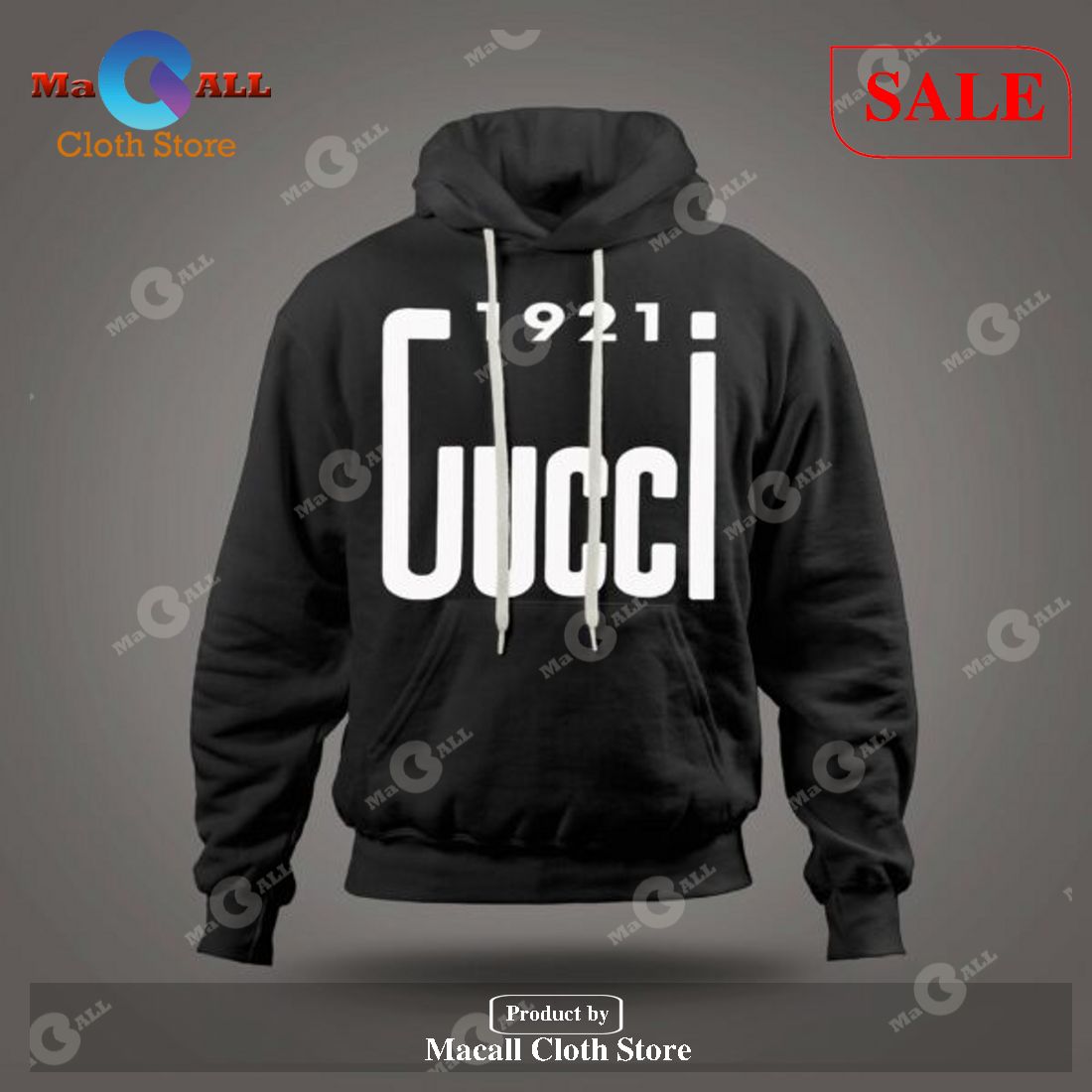 [SALE] Gucci Firenze 1921 Black Luxury Hoodie Sweatshirt 3D LIMITED EDITION