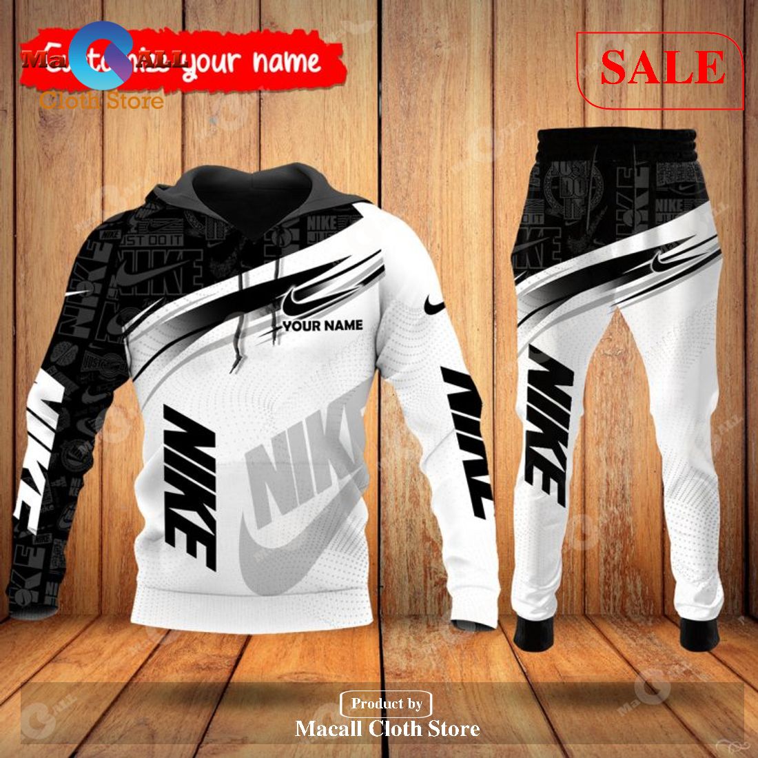 [SALE] Nike Customize Name Luxury Hoodie Sweatshirt 3D LIMITED EDITION