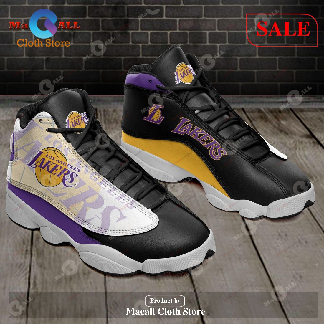 [SALE] Los Angeles Lakers Air Jordan 13 Sneakers Sport Shoes