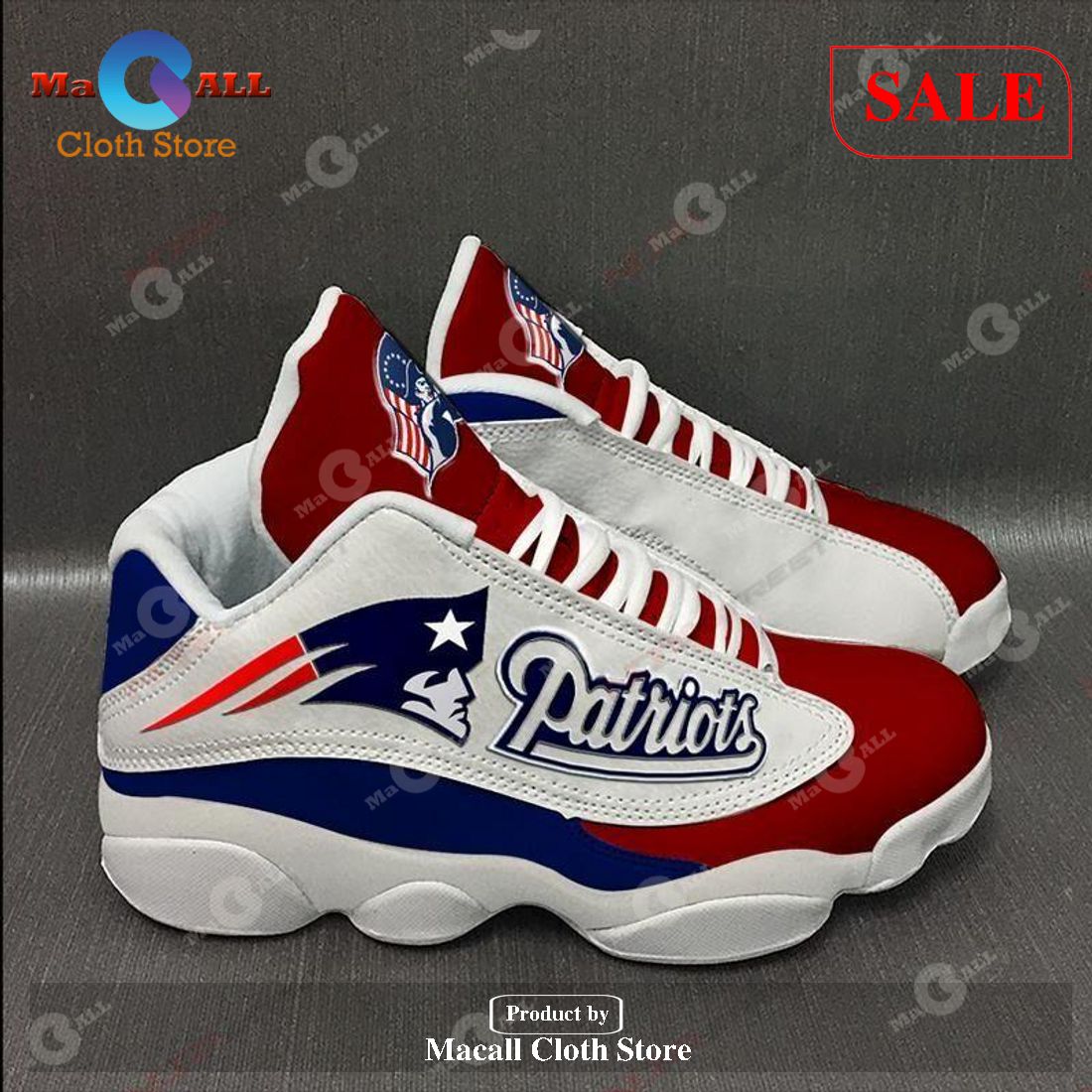 SALE] New England Patriots Air Jordan 13 Sport Shoes Full - Macall Cloth Store - for fashionistas