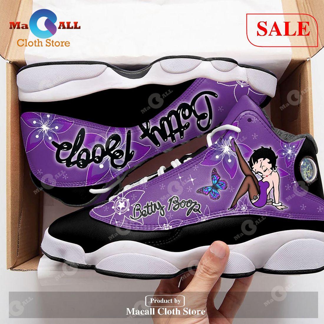 [SALE] Sexy Betty Boop Lover Gift Cartoon Character Air Jordan 13 Shoes Sneakers Sport Shoes