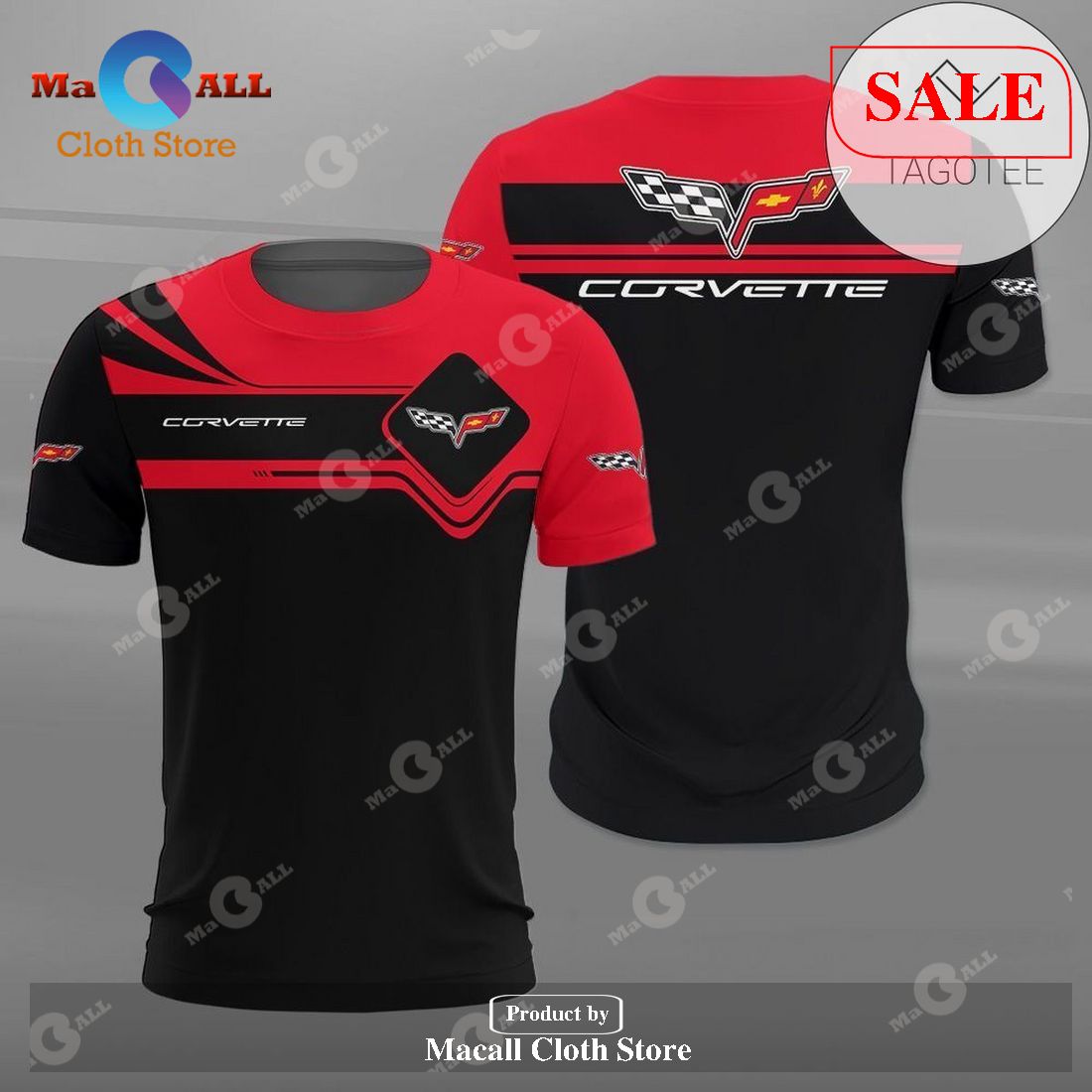 [SALE] Fanmade Corvette C8 Racing All Over Printed T-Shirt 3D