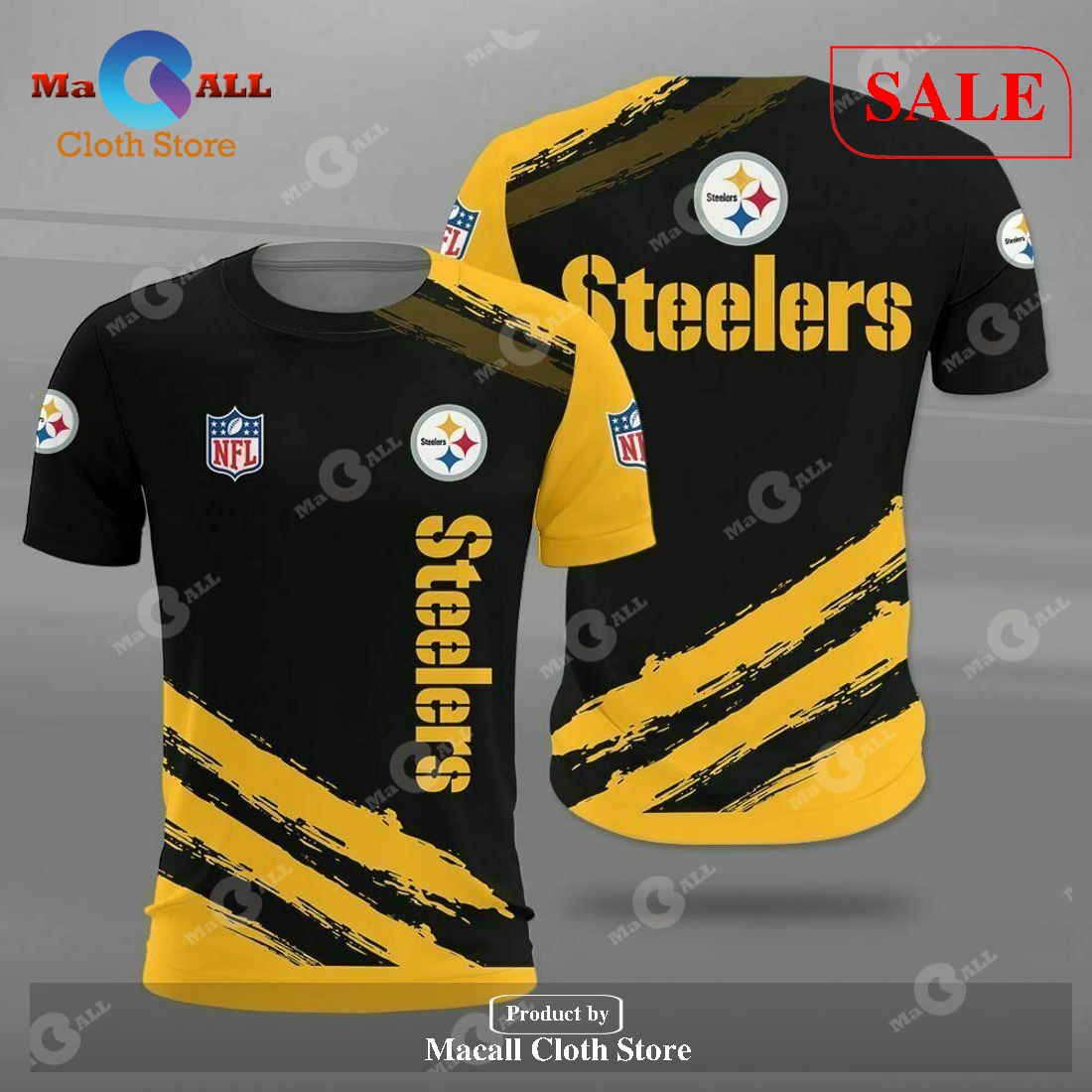 [SALE] Steelers Pittsburgh Sport Team 3D All Over Printed T-Shirt 3D