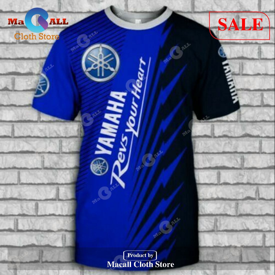 [SALE] Yamaha Blue Racing Gift For Men T-Shirt 3D