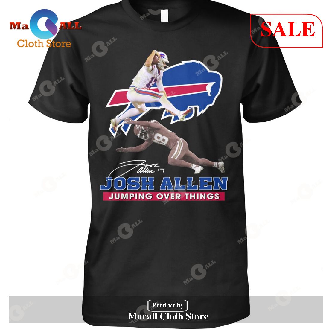 [SALE] Josh Allen Jumping Over Things Signatures T-Shirt