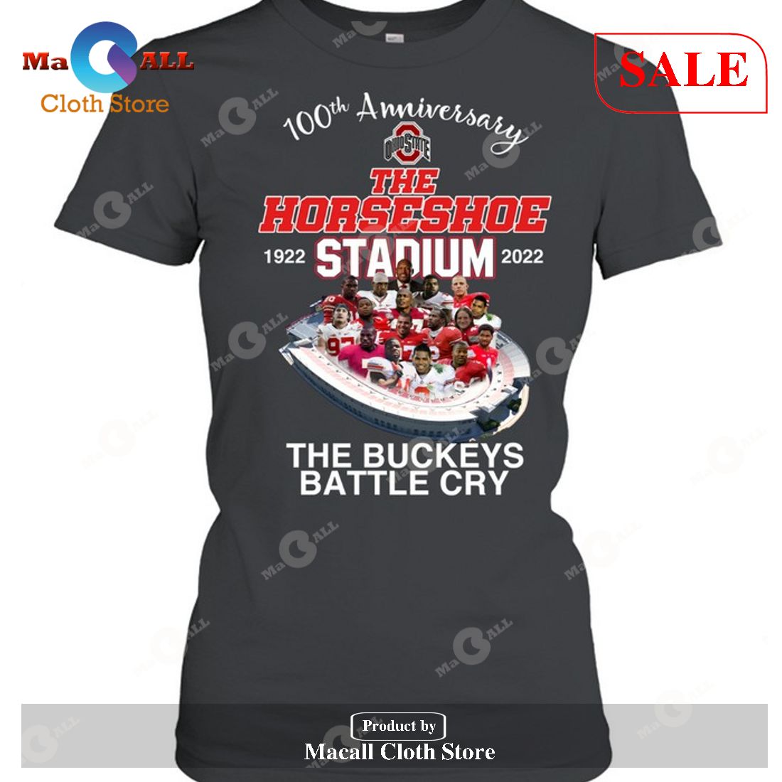 [SALE] The Horseshoe Stadium – The Buckeys Battle Cry 100th Anniversary T-Shirt