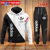 [SALE] Adidas Customize Name Mix Red White All Over Printed Hoodie Sweatshirt 3D LIMITED EDITION