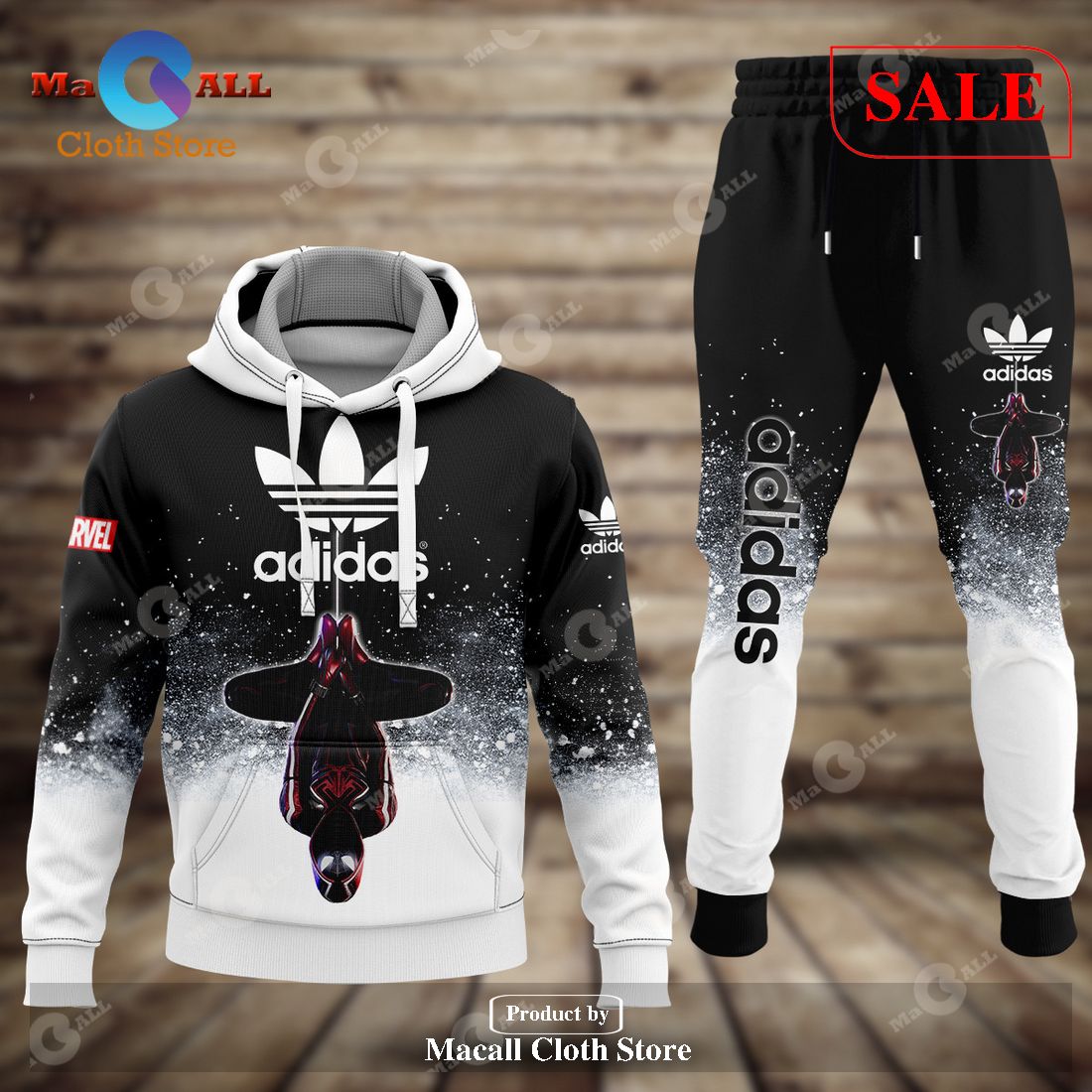 [SALE] Adidas Iron Men All Over Printed Hoodie Sweatshirt 3D LIMITED EDITION