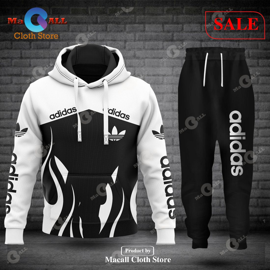 [SALE] Adidas Premium Fashion All Over Printed Hoodie Sweatshirt 3D LIMITED EDITION – ADD001519