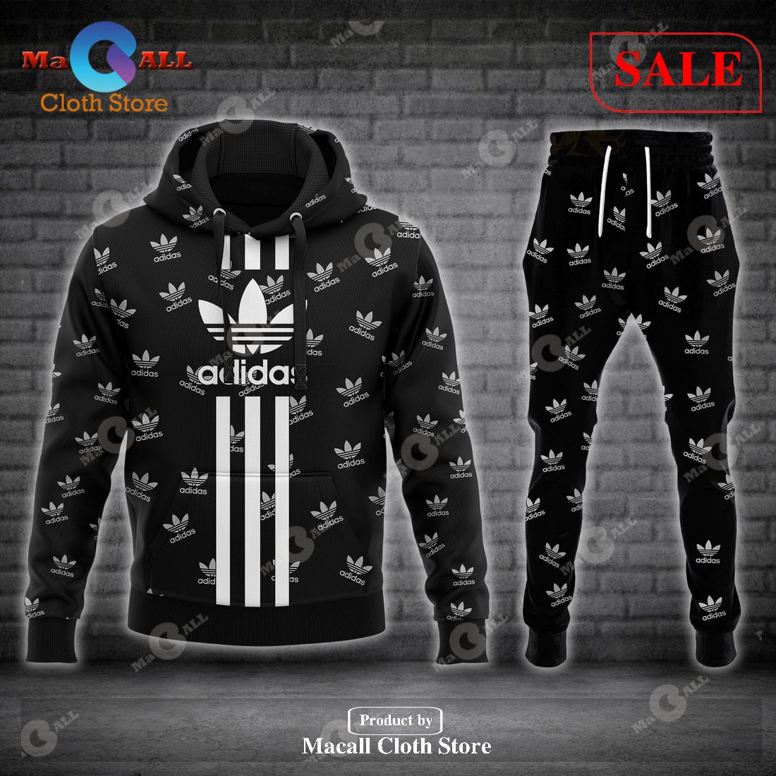[SALE] Adidas Premium Fashion All Over Printed Hoodie Sweatshirt 3D LIMITED EDITION – ADD001539