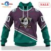 [SALE] Personalized ANAHEIM MIGHTY DUCKS 90s Vintage Throwback Home Jersey Hoodie Sweatshirt 3D