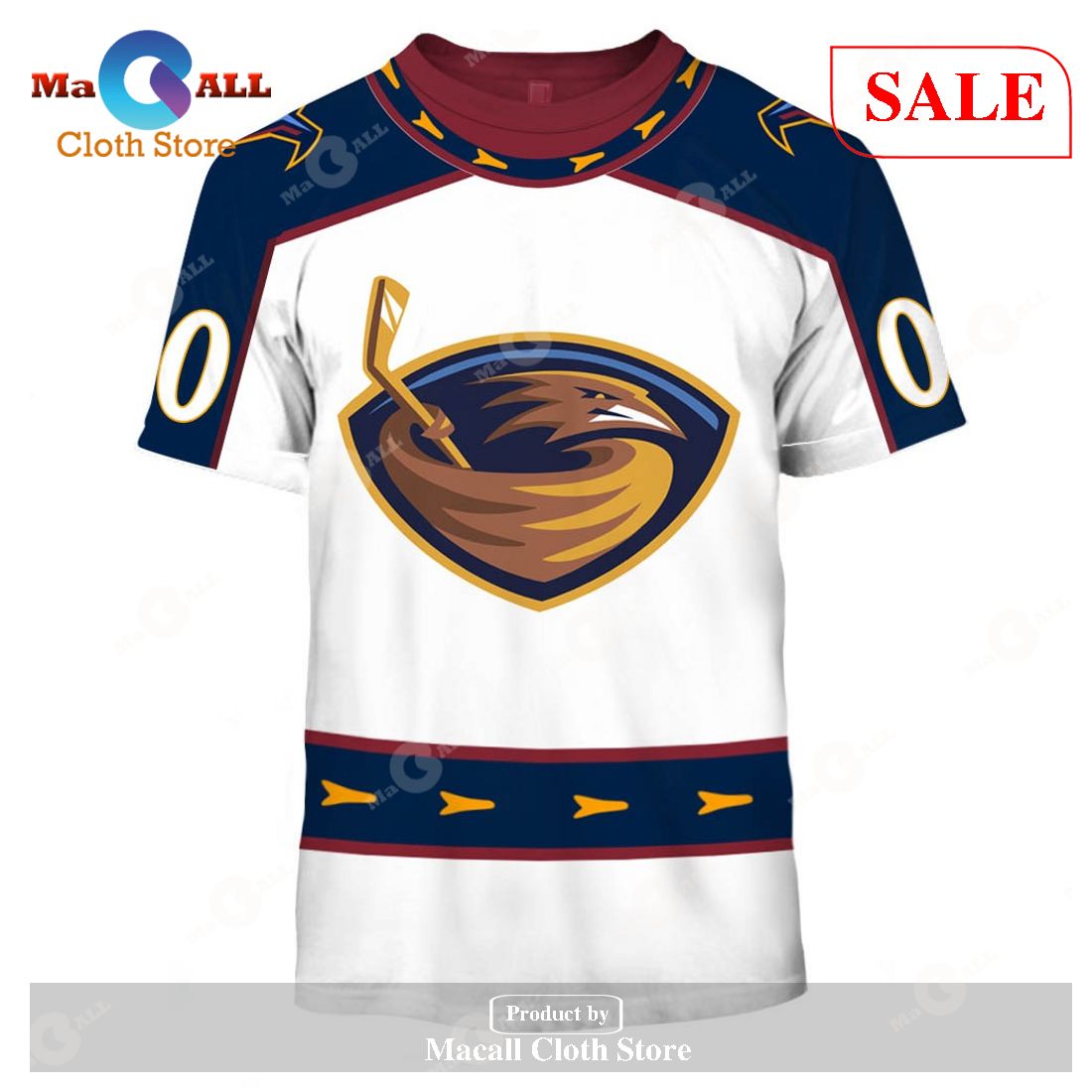 [SALE] Personalized NHL Atlanta Thrashers Winnipeg Jets 1999 Vintage Home Jersey Hoodie Sweatshirt 3D