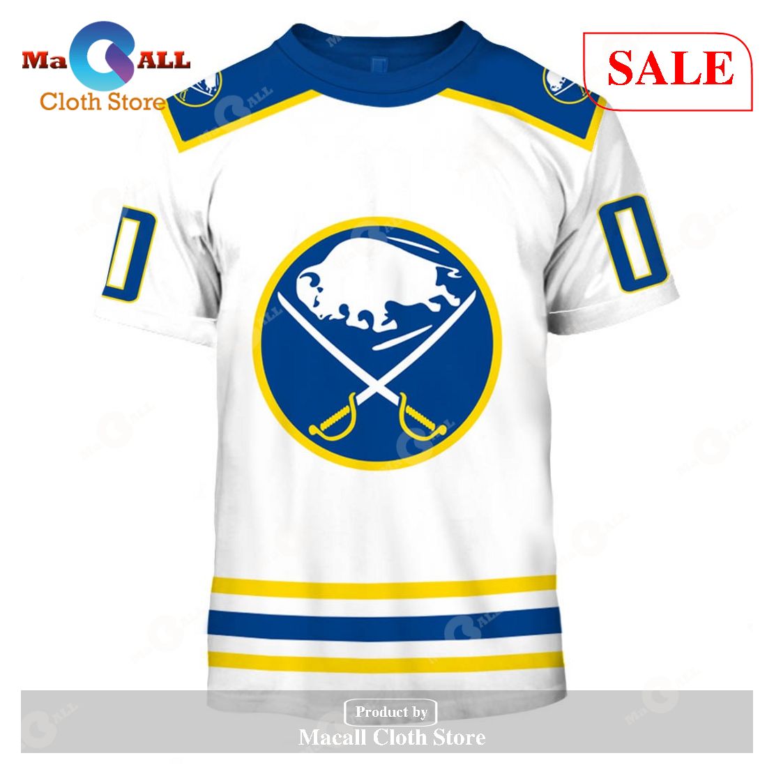 [SALE] Personalized Buffalo Sabres 80s 90s Home Vintage NHL Throwback Jersey Hoodie Sweatshirt 3D