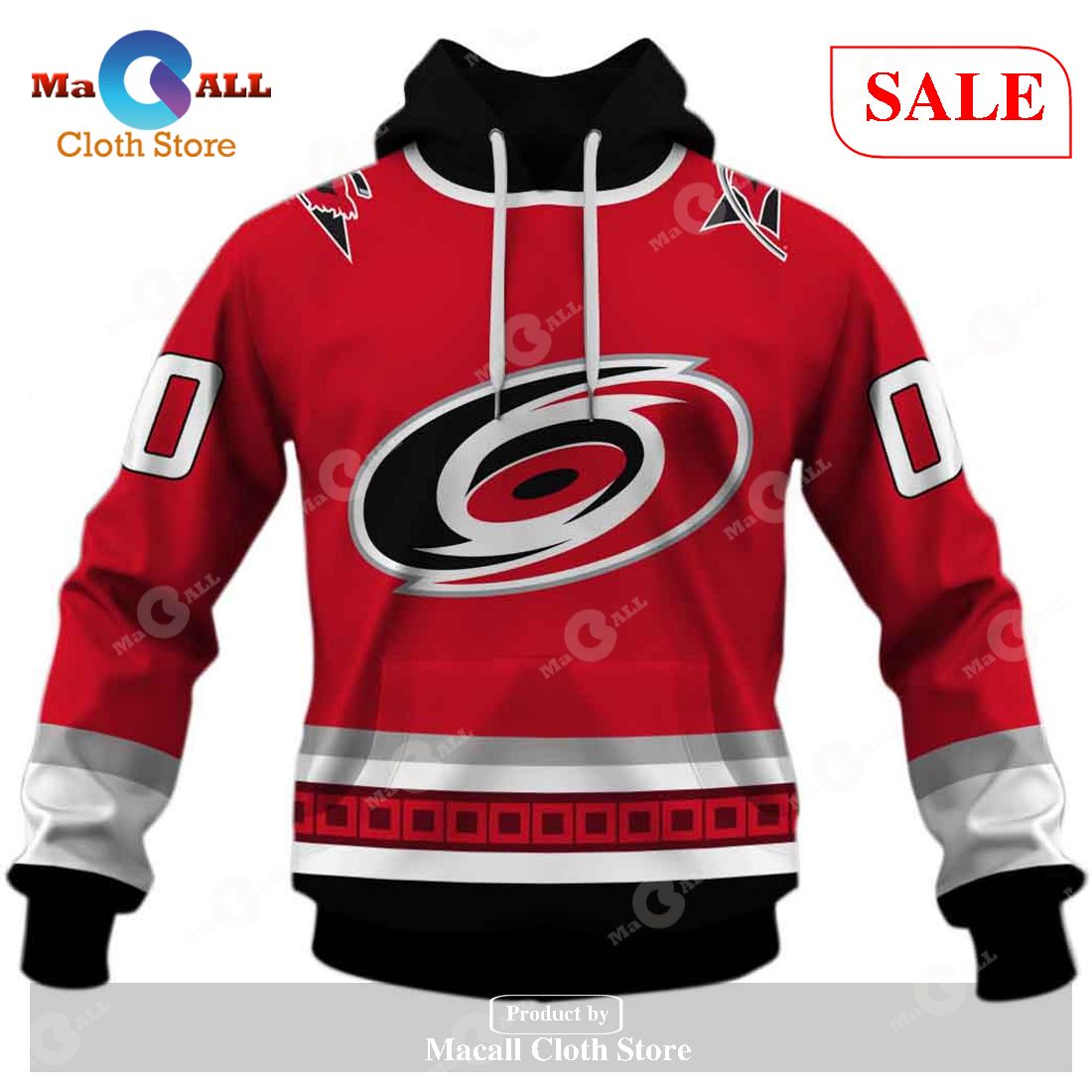 [SALE] Personalized Carolina Hurricanes 2006 Winning Vintage NHL Jersey Hoodie Sweatshirt 3D
