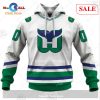 [SALE] Personalized Hartford Whalers Carolina Hurricanes Vintage NHL Jersey Green Hoodie Sweatshirt 3D