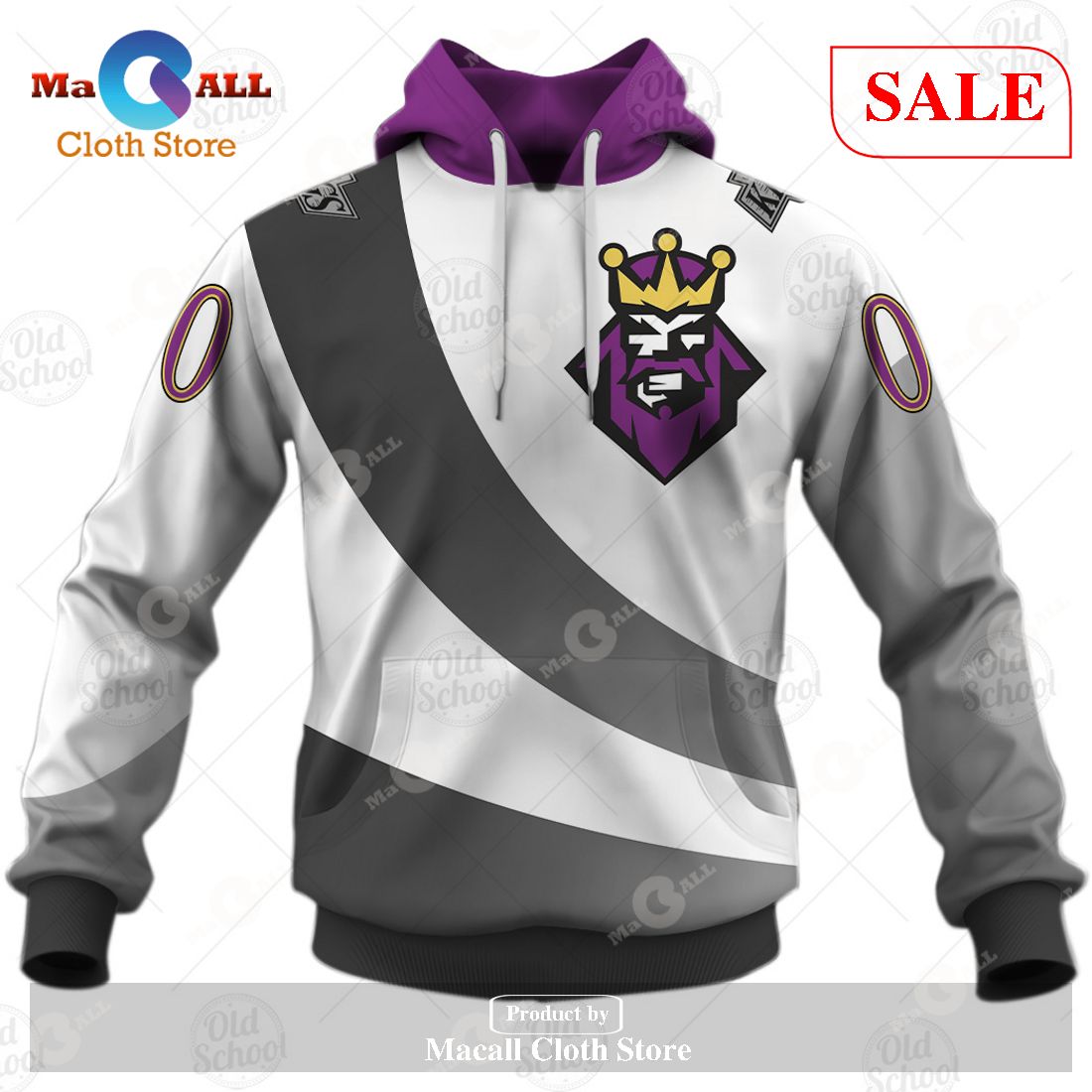 [SALE] Personalized Los Angeles Kings Vintage Throwback NHL Jersey Hoodie Sweatshirt 3D