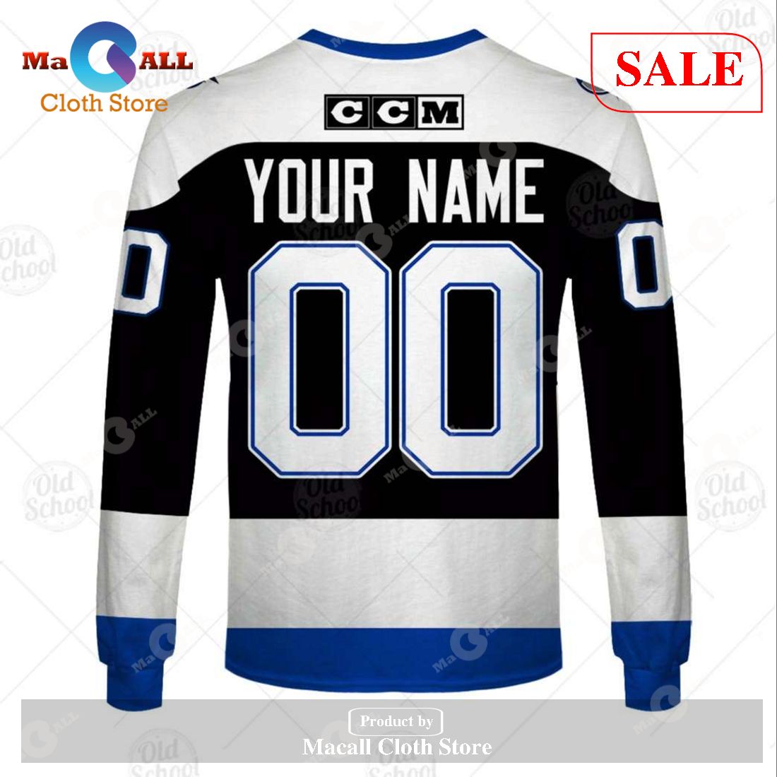 Personalized NHL Tampa Bay Lightning Vintage Black 3D Hoodie For