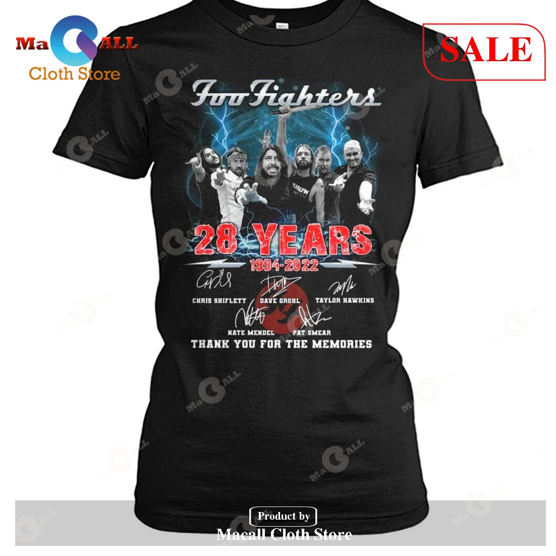 [SALE] Foo Fighters 28 Years 1994-2022 Memories T-Shirt