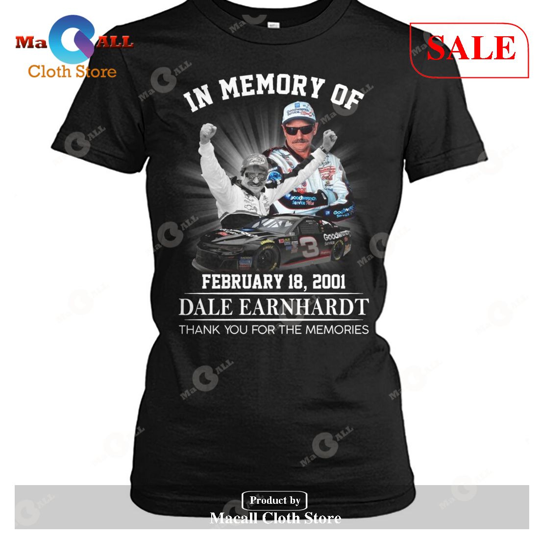 [SALE] In Memory Of February 2001 – DALE EARNHARDT Memories T-Shirt