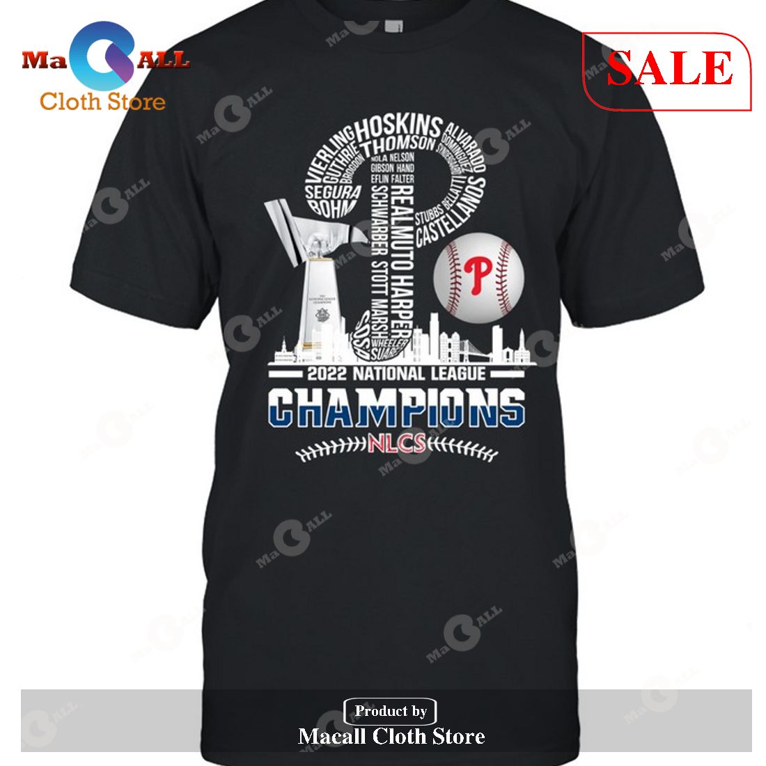 The Phillies Nike 2022 Pennant National League Champions Shirt - Limotees