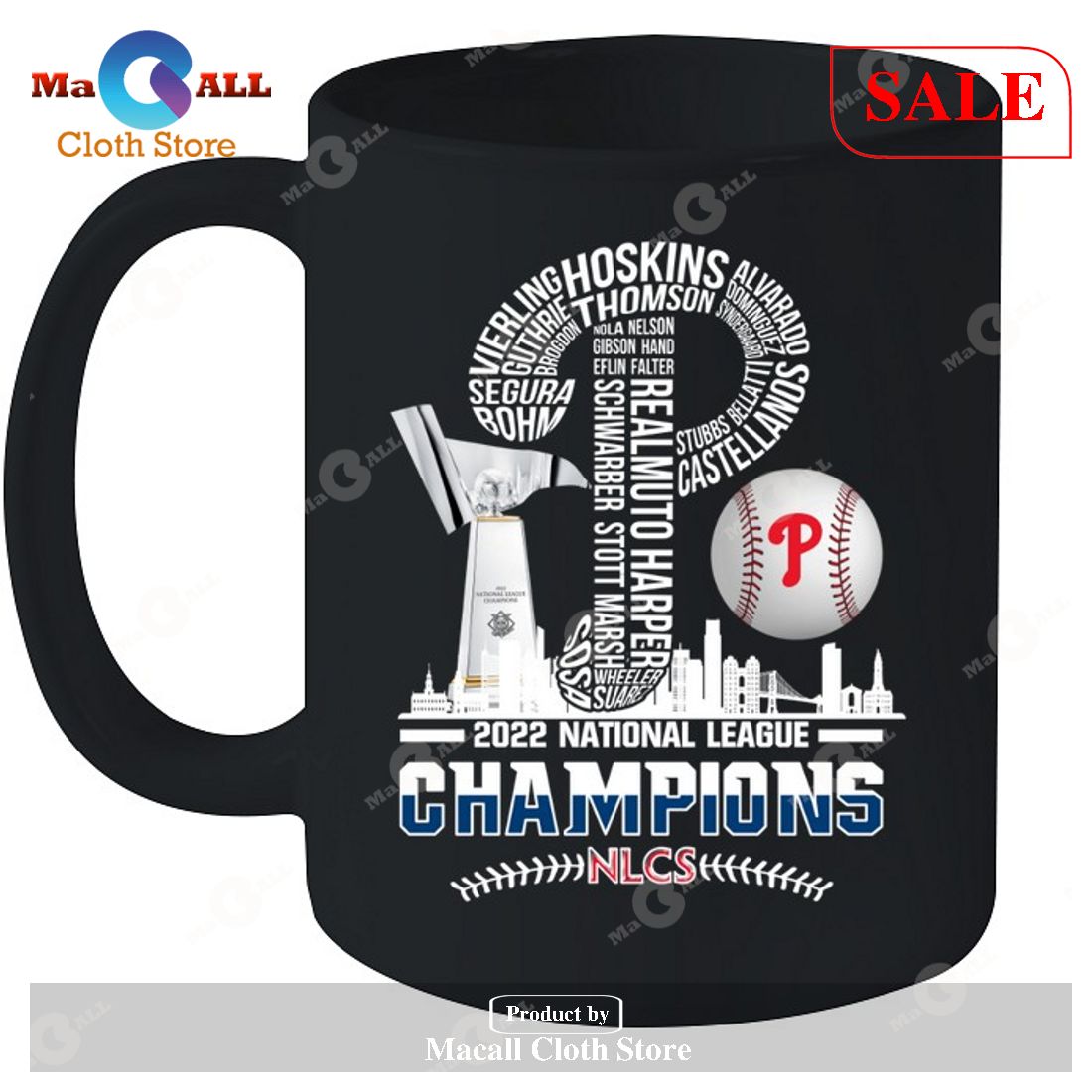 Philadelphia Phillies 2022 National League Champions 15oz. Ceramic Mug