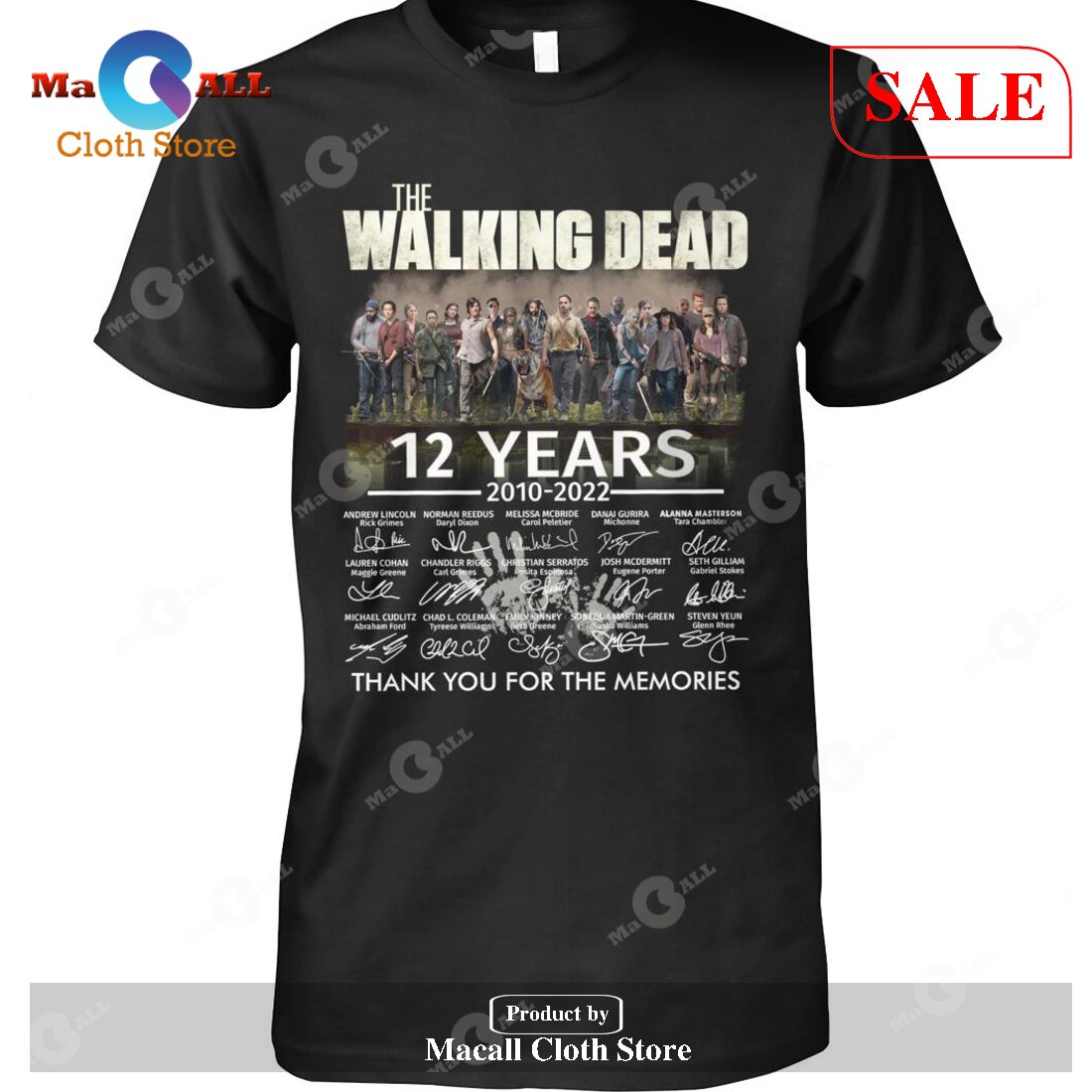 [SALE] The Walking Dead 12 Years Memories T-Shirt