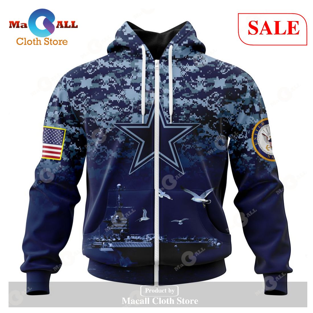 BEST NFL Personalized Dallas Cowboys Salute To Service Black Custom 3D  Hoodie, Shirt • Kybershop