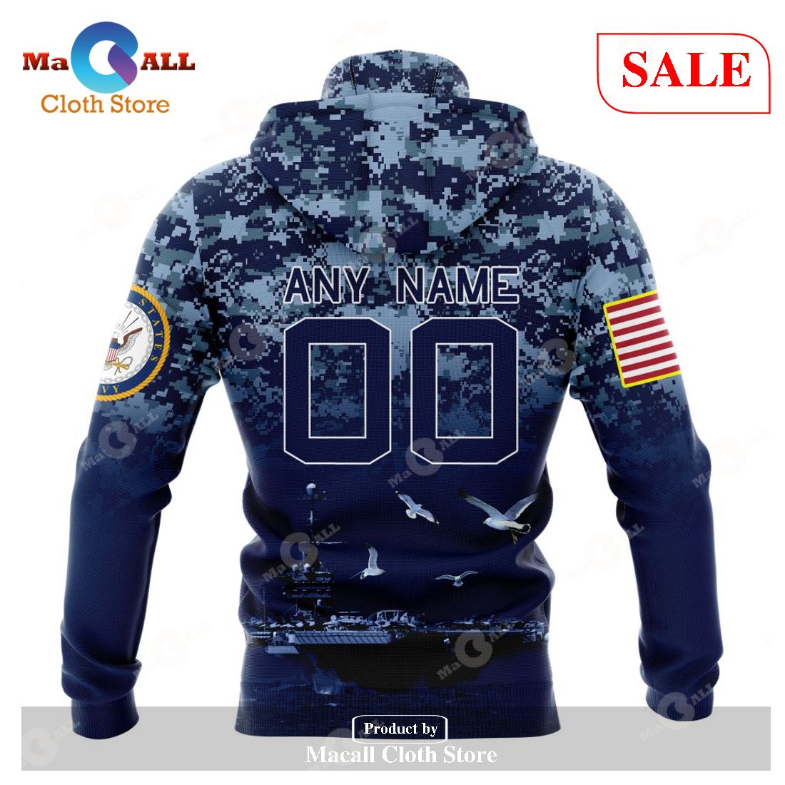 SALE] NFL Kansas City Chiefs - Honor US Navy Veterans Hoodie