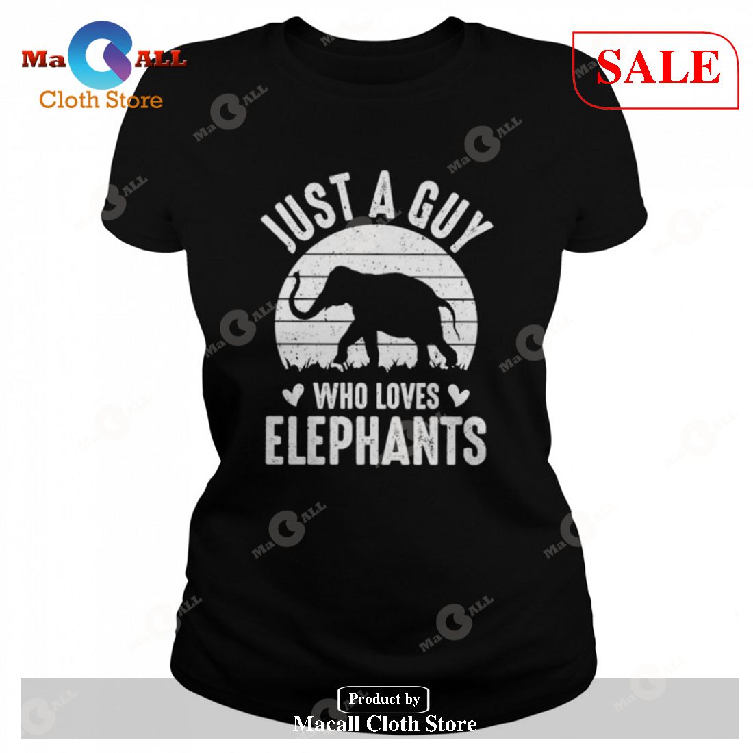 [SALE] Just a guy who loves elephants T-Shirt