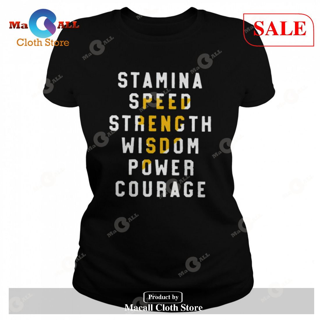 [SALE] Stamina speed strength wisdom power courage T-Shirt