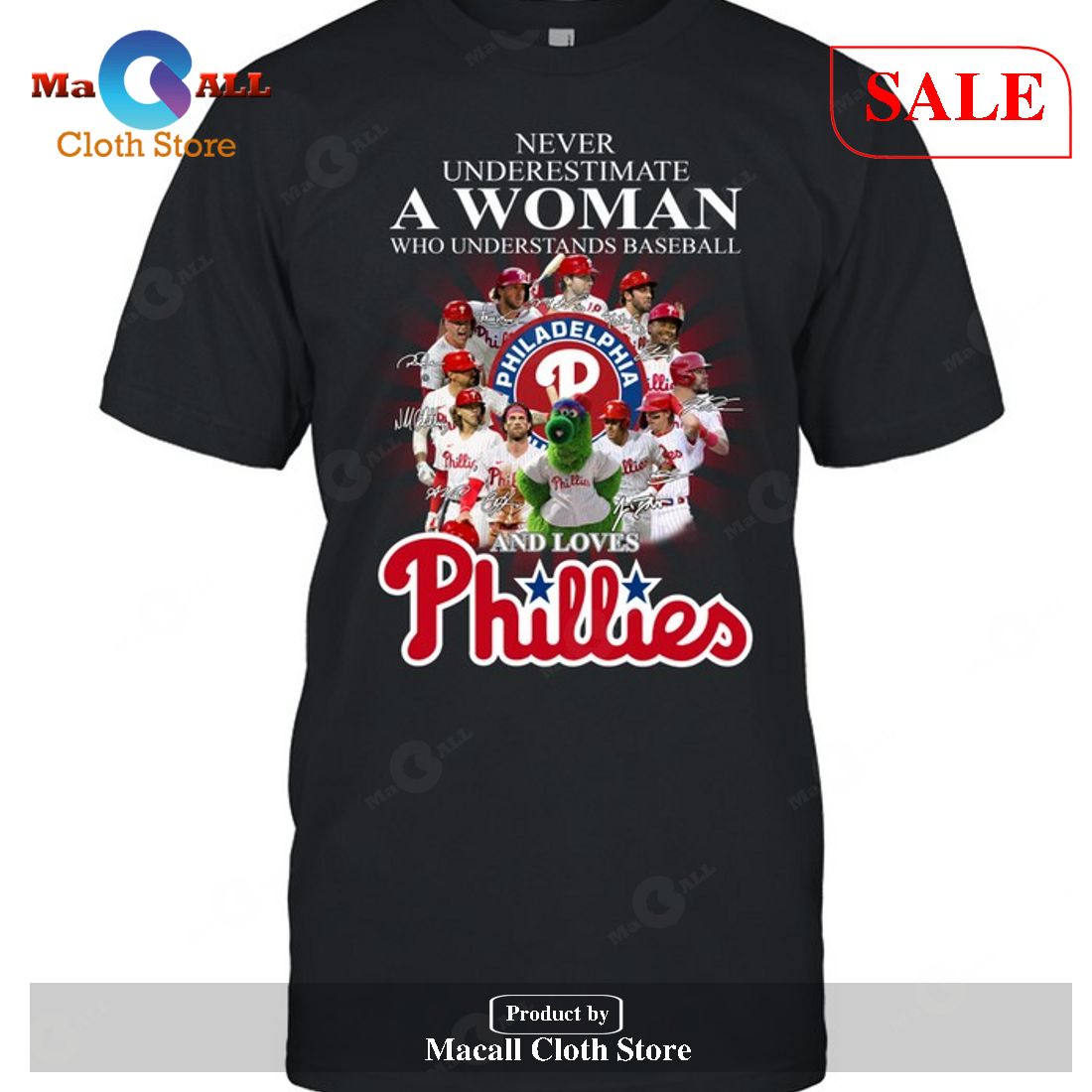 Never Underestimate A Woman Who Understands Baseball And Love Phillies Shirt  ⋆ Vuccie