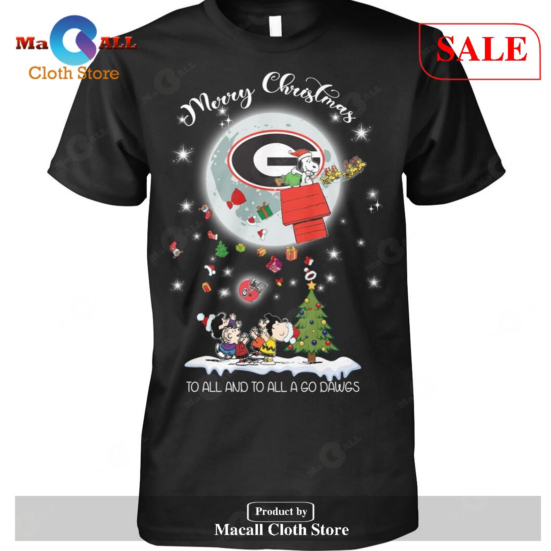 [SALE] Merry Christmas – To All And To All A Go Dawgs T-Shirt
