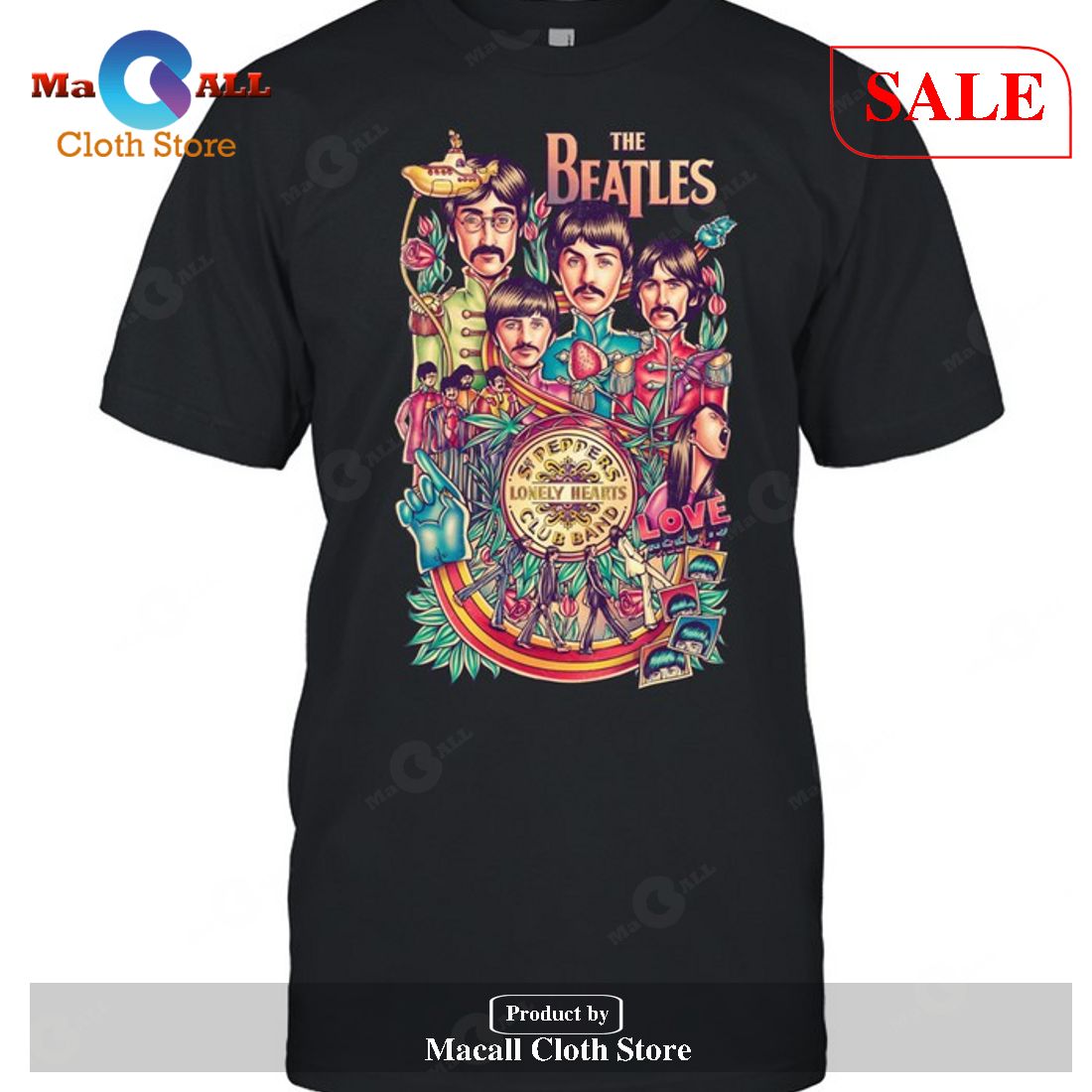 [SALE] The Beatles Lonely Heart T-Shirt