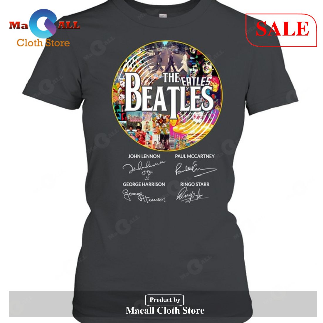 [SALE] The Beatles Signatures Long Sleeve T-Shirt