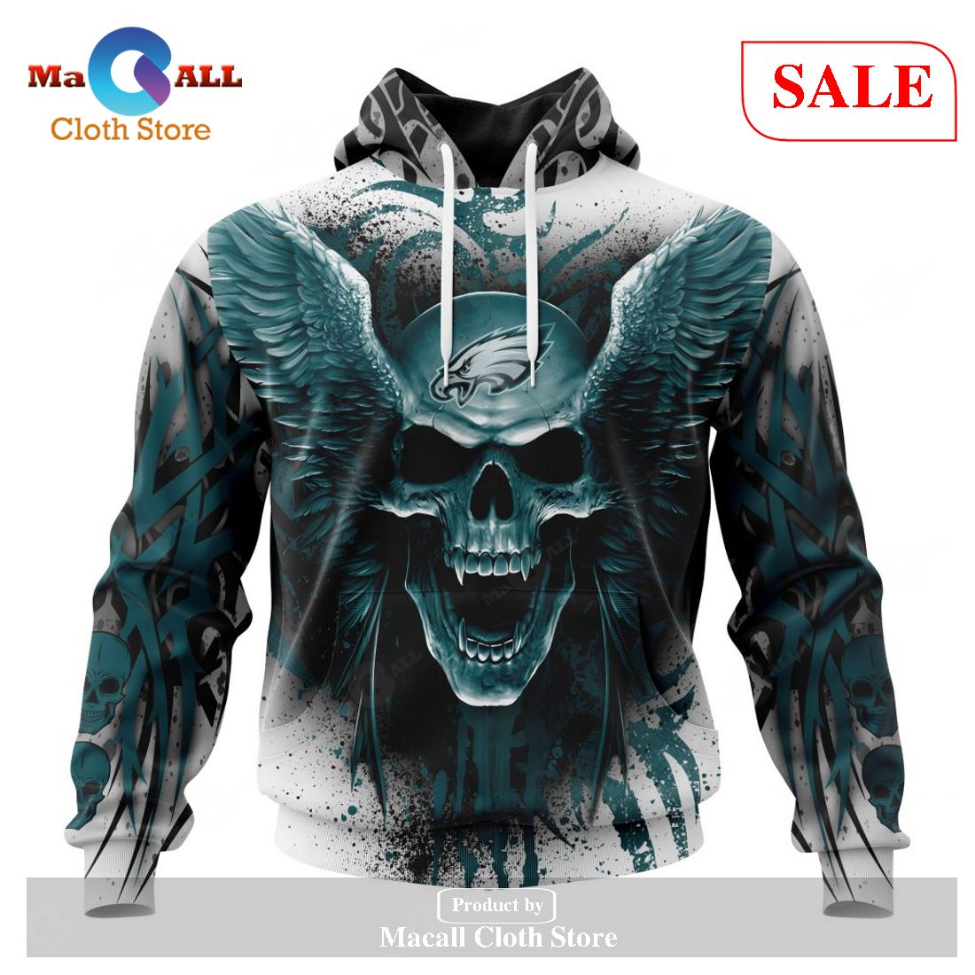 [SALE] NFL Philadelphia Eagles Special Kits With Skull Art Hoodie ...