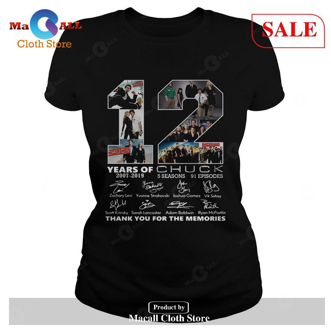 [SALE] 12 Years of Chuck thank you for the memories T-Shirt