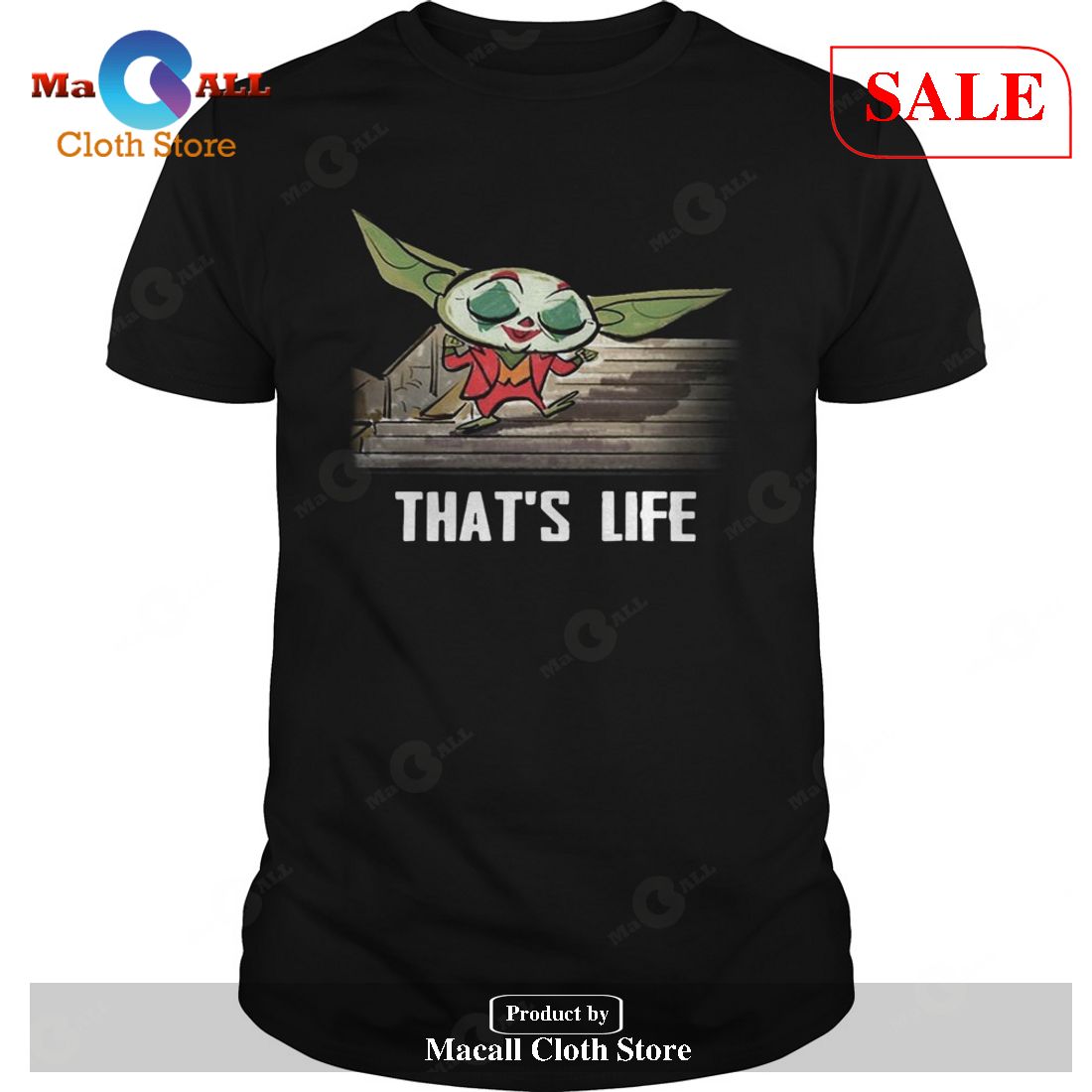[SALE] Baby Yoda Joker Dancing Thats Life T-Shirt