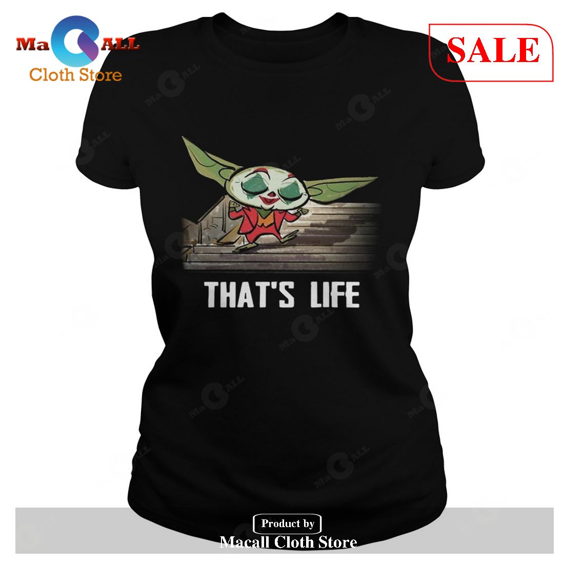 [SALE] Baby Yoda Joker Dancing Thats Life T-Shirt