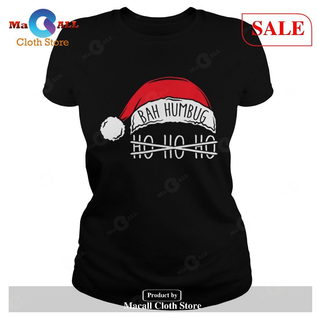 [SALE] Bah Humbug Santa Hat No Ho Ho Ho Anti Xmas Grouch T-Shirt