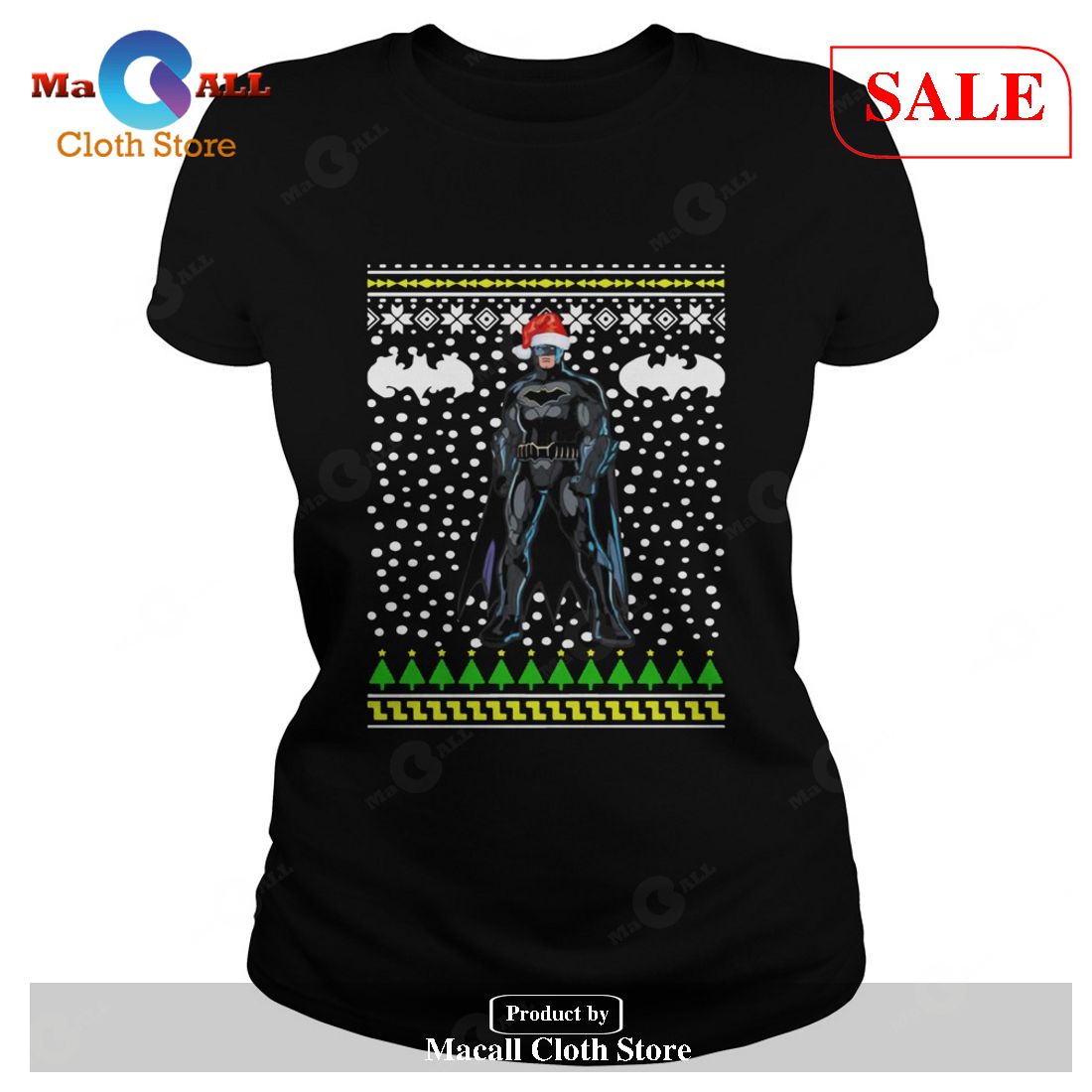 [SALE] Batman Santa Hat Ugly Christmas T-Shirt