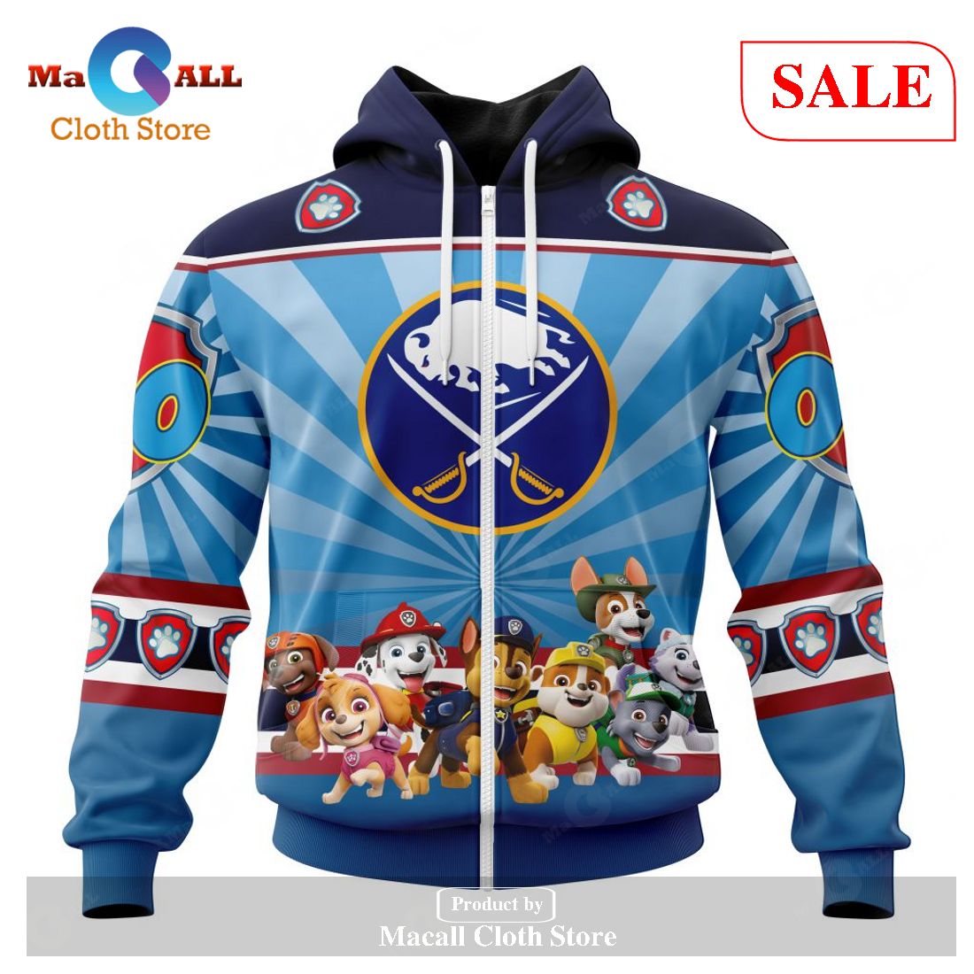 [SALE] Personalized NHL Buffalo Sabres Special Paw Patrol Kits Hoodie Sweatshirt 3D
