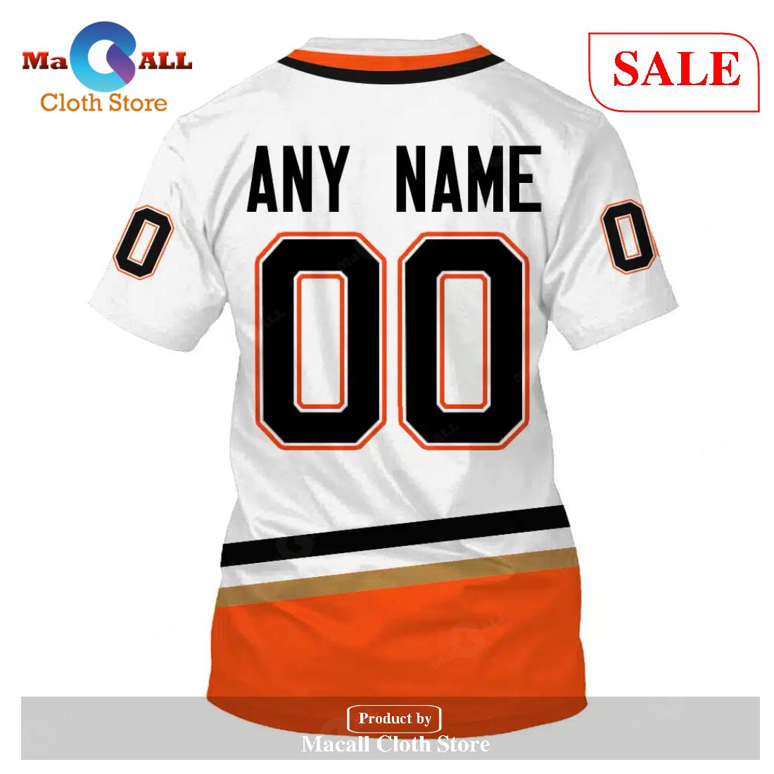 Anaheim Ducks Customized Number Kit for 2022 Reverse Retro Jersey