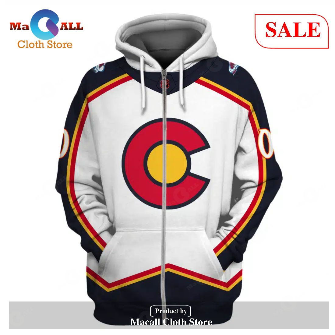 Colorado Avalanche Reverse Retro Hoodie 3D Logo Custom Avalanche Gift -  Personalized Gifts: Family, Sports, Occasions, Trending