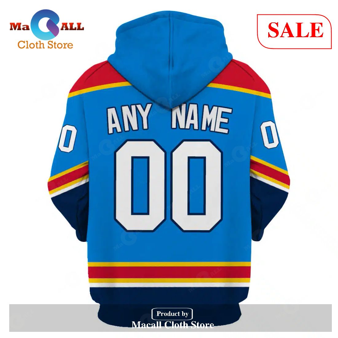 SALE] Personalized Name And Number NHL Reverse Florida Panthers Hoodie Sweatshirt - Macall Cloth Store - Destination for fashionistas