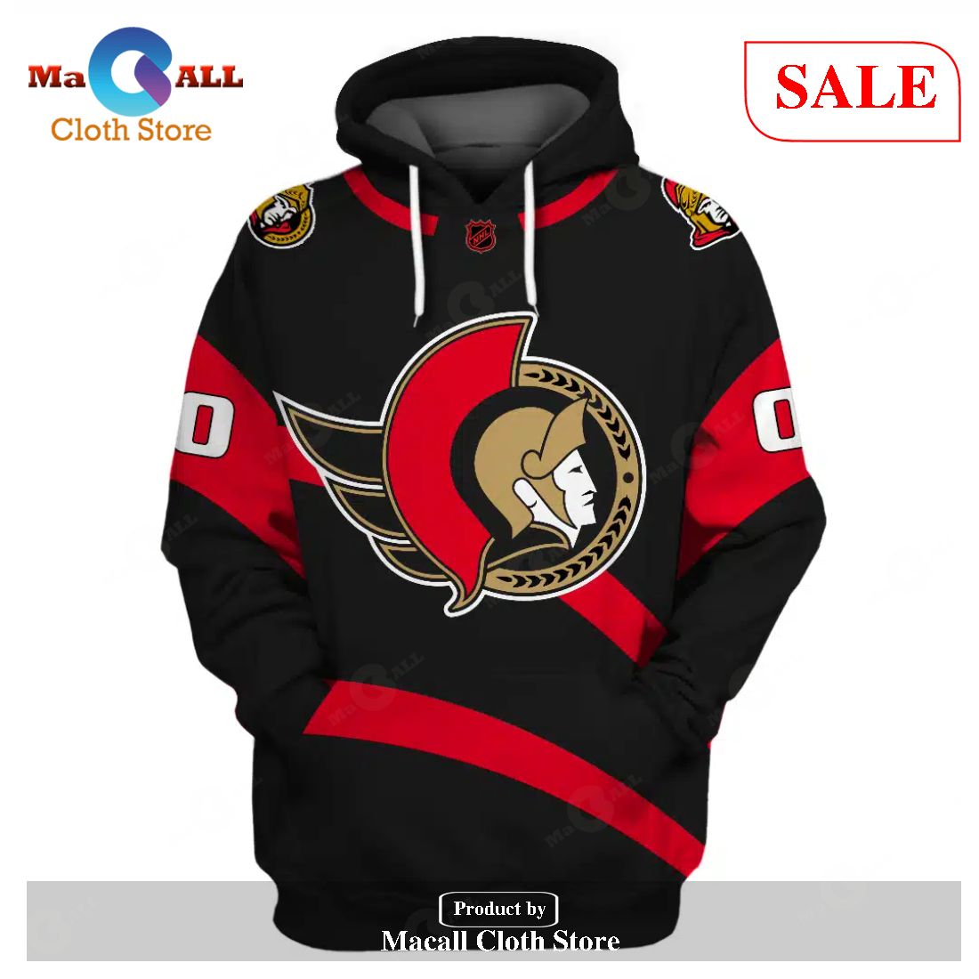 SALE] Personalized Name And Number NHL Ottawa Senators Reverse Retro  Alternate Jersey Hoodie Sweatshirt 3D - Macall Cloth Store - Destination  for fashionistas