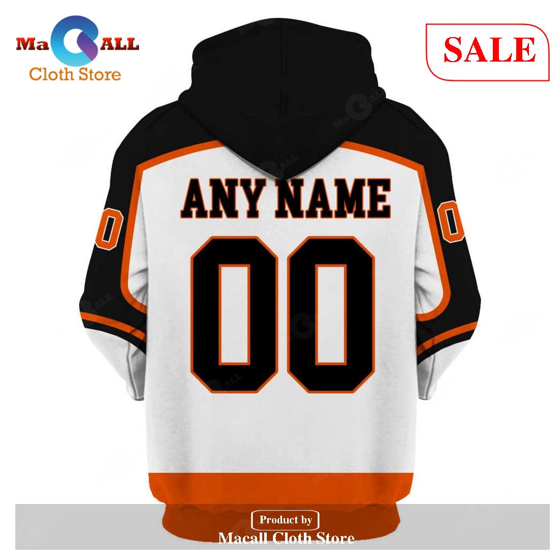 NHL Philadelphia Flyers Reverse Retro Personalized Hoodie