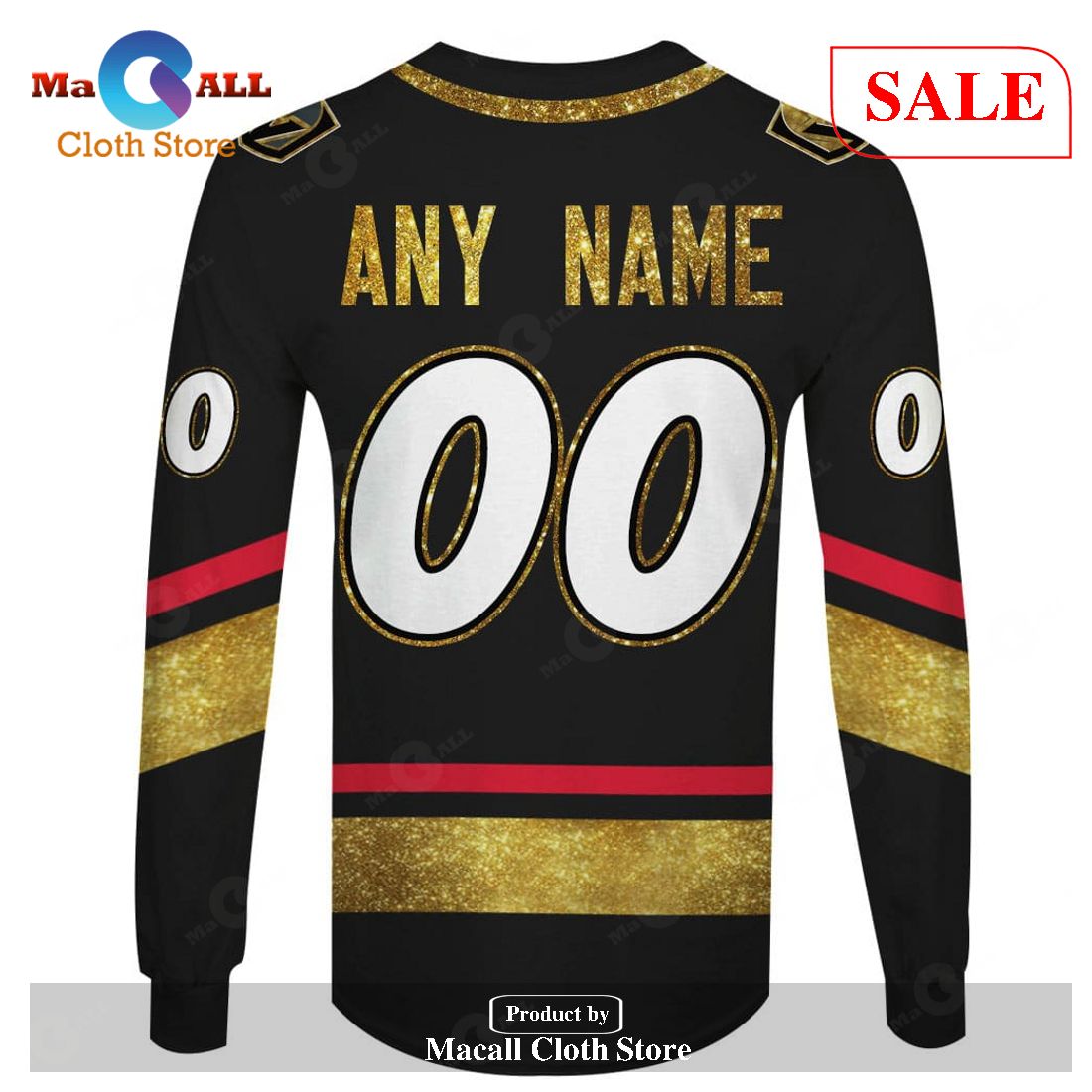 SALE] Personalized Name And Number NHL Vegas Golden Knights Reverse Retro Alternate  Jersey Hoodie Sweatshirt 3D - Macall Cloth Store - Destination for  fashionistas