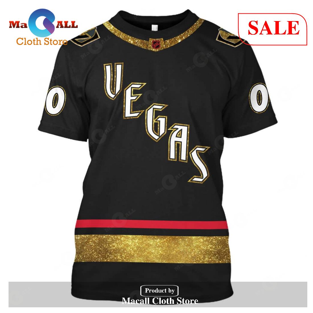 SALE] Personalized Name And Number NHL Vegas Golden Knights Reverse Retro Alternate  Jersey Hoodie Sweatshirt 3D - Macall Cloth Store - Destination for  fashionistas