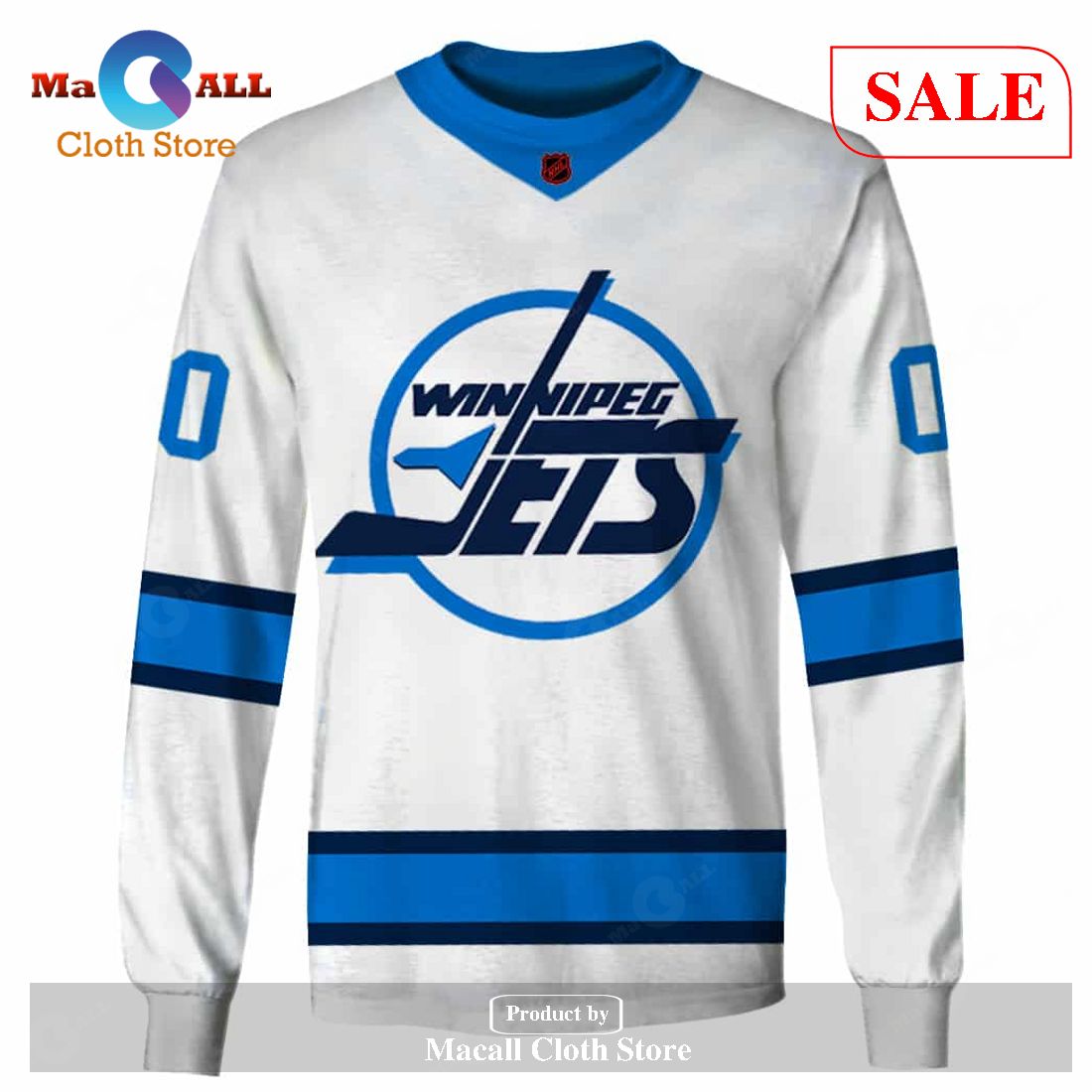 NHL Winnipeg Jets Reverse Retro Personalized Hoodie - HipposFashion